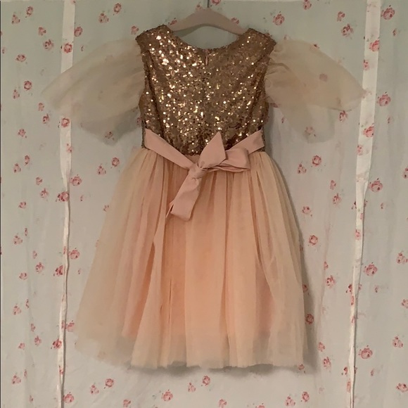 Handmade Formal Sequin Flower Girl Dress - Picture 6 of 11